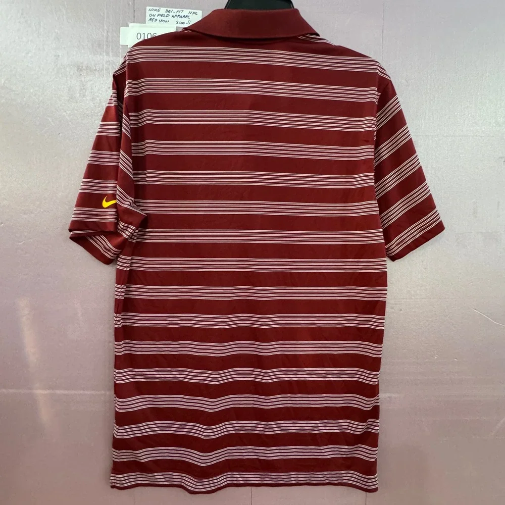 Nike Dri‎ Fit NFL Washington Redskins On-Field Polo Shirt Men's Size S Burgundy